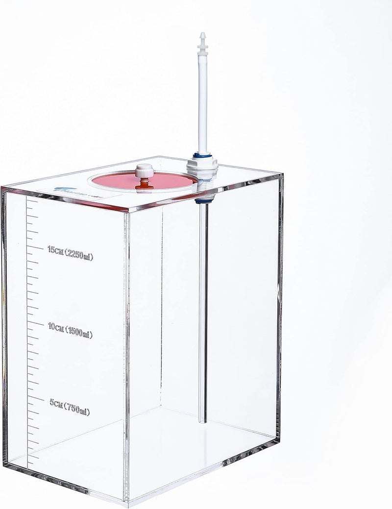DHAO Acryli Made Liquid Storage Bucket, Working with Dosing Pump,Auto Top Off System Reservoir Container, 1 Room 0.7 Gallons - Image 1
